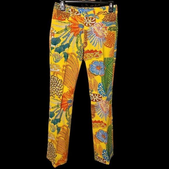 Escada Printed Jeans Size 36 in EUC - Picture 2 of 8